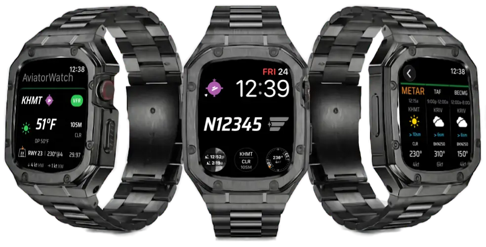 AviatorWatch complications on multiple Apple Watch faces